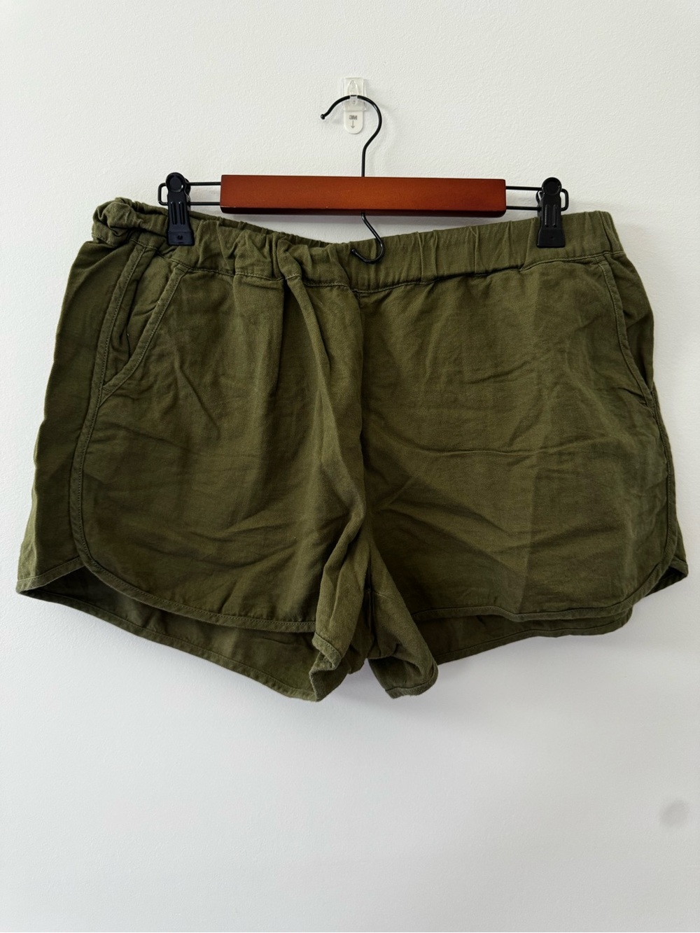Madewell Olive Green Pull On Shorts